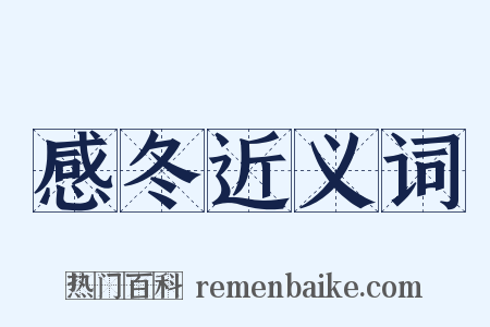 感冬近义词是什么意思的图片